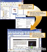 Look at screenshot of PDF Transformer