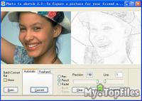 Look at screenshot of Photo to Sketch Pro