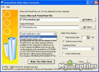 Look at screenshot of PowerPoint Slide Show Converter