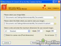 Look at screenshot of Visualizer Photo Resize